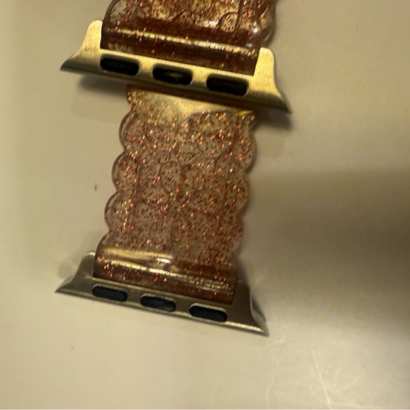 Kate Spade Clear Pink Silicone Apple Watch Strap 38mm 40mm 41mm KSS0147 - Picture 4 of 5